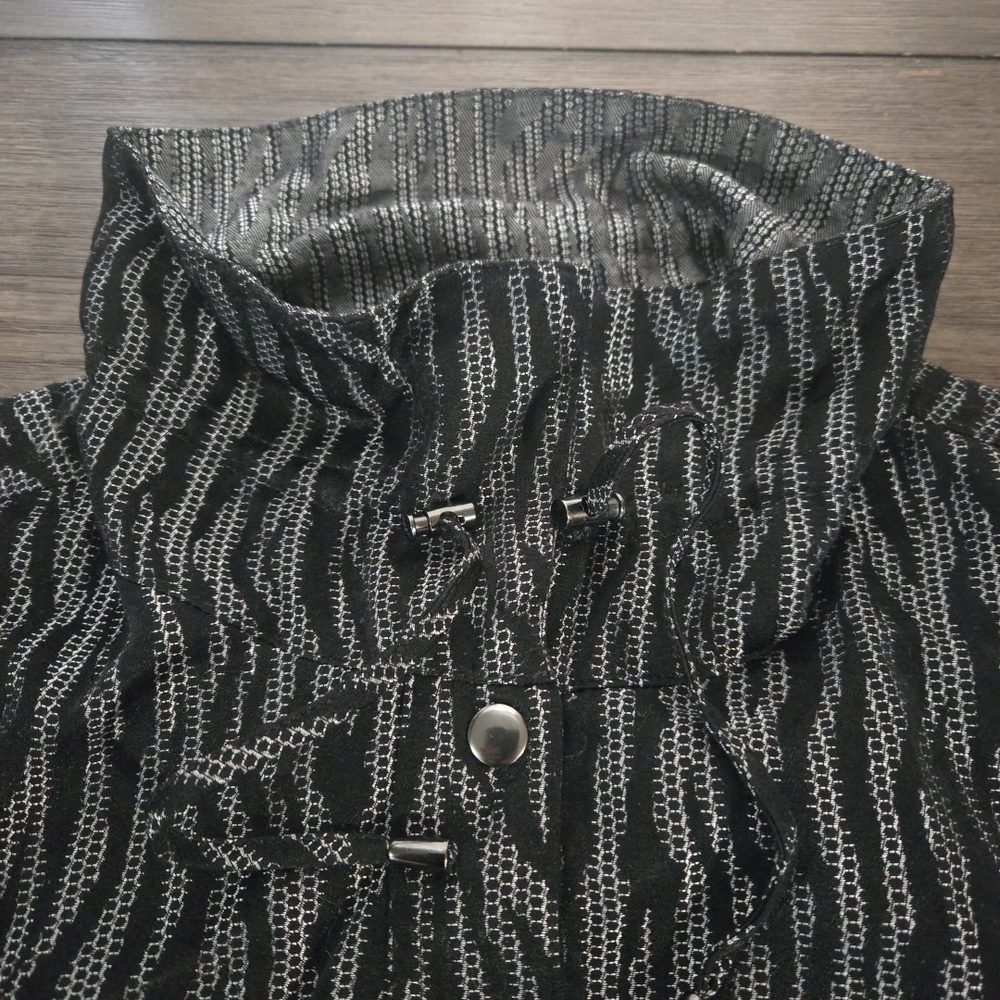 Ruby Rd. Black and Gray Utility Jacket - image 5